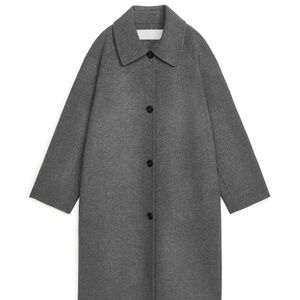 Arket wool gray coat size EUR 42
